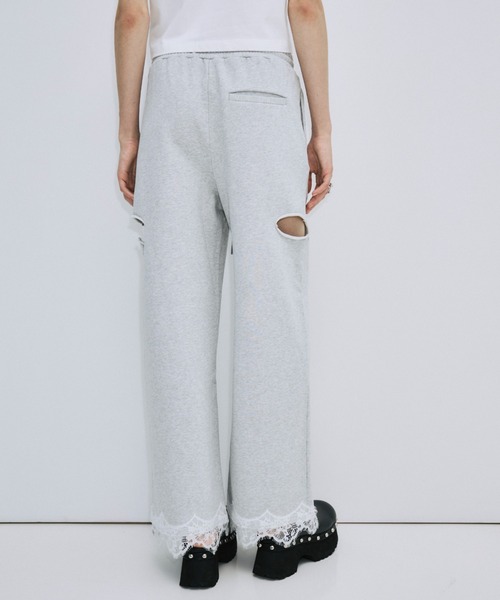 JOSE MOON(ジョゼムーン)の「SLIT SWEAT PANTS 2/スリットスウェットパンツ2(スウェットパンツ・レディース・グレー/ブラック・38/36)」の19枚目の写真
