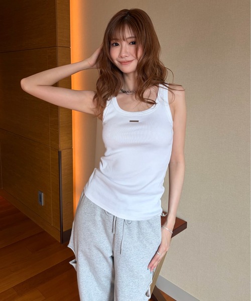 JOSE MOON(ジョゼムーン)の「SLIT SWEAT PANTS 2/スリットスウェットパンツ2(スウェットパンツ・レディース・グレー/ブラック・38/36)」の14枚目の写真