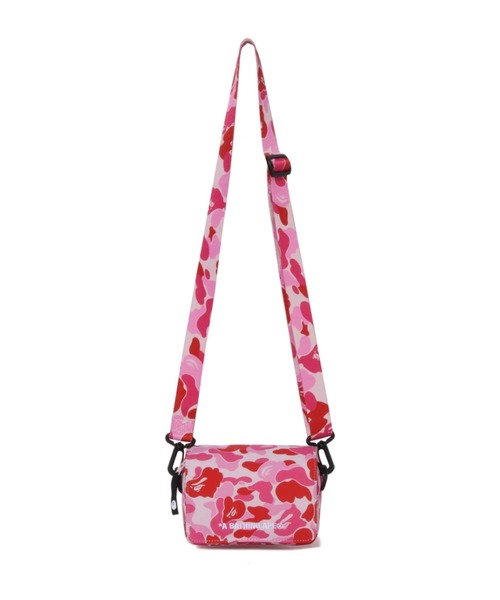 A BATHING APE(アベイシングエイプ)の「ABC CAMO MINI SHOULDER BAG(ショルダーバッグ・メンズ・ピンク/グリーン/ブルー・FREE)」の3枚目の写真