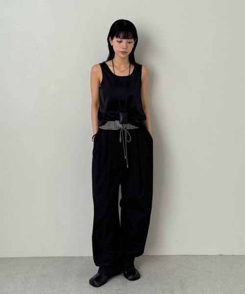 Bicolor Stripe Pants（その他パンツ）｜anuke（アンヌーク）の
