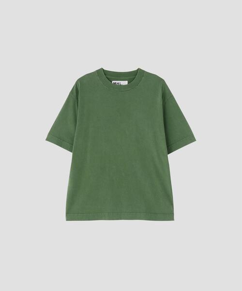 FADED ROUGH COTTON JERSEY TOP（Tシャツ/カットソー）｜MHL