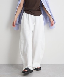 カーブシルエット裏毛スウェットパンツ