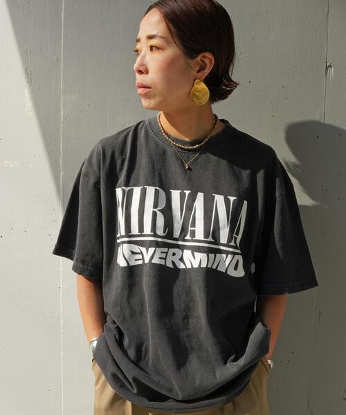 MANASTASH(マナスタッシュ)の「GOOD ROCK SPEED×MANASTASH(グッドロックスピード×マナスタッシュ) 別注 NIRVANA コラボTシャツ《メンズ・ウィメンズ・ユニセックス》(Tシャツ/カットソー・メンズ・ブラック・LARGE/MEDIUM/X-LARGE)」の5枚目の写真