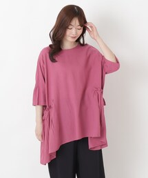 サイドギャザープルオーバーシャツ
