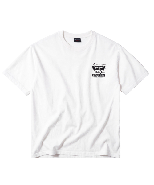QT8 GARMENTS(キューティーエイトガーメント)の「LB Coffee Shop Washed Tee (Ivory)(Tシャツ/カットソー・メンズ・その他・SMALL/MEDIUM/LARGE/X-LARGE)」の2枚目の写真