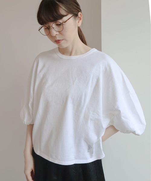 I am I in fact...(アイアムアイインファクト)の「DARJEELING TEE(Tシャツ/カットソー・レディース・ホワイト×ブラック/ブラック/ホワイト・FREE)」の1枚目の写真