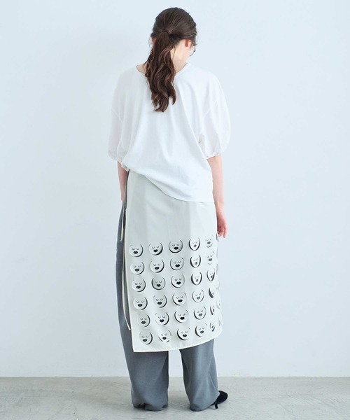 I am I in fact...(アイアムアイインファクト)の「DARJEELING TEE(Tシャツ/カットソー・レディース・ホワイト×ブラック/ブラック/ホワイト・FREE)」の22枚目の写真