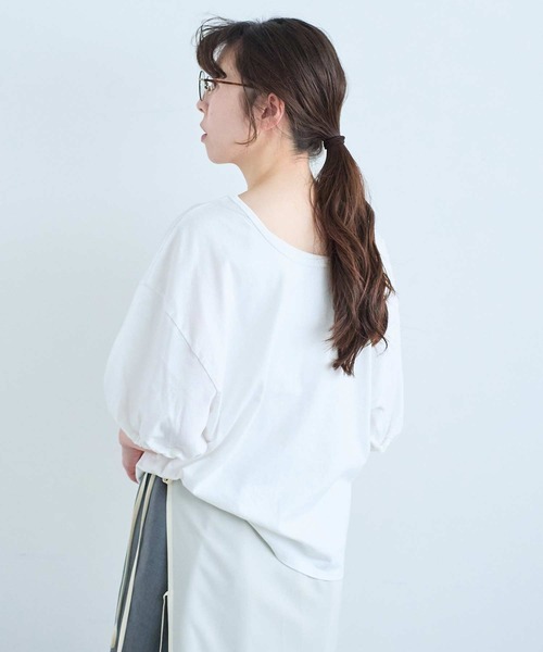 I am I in fact...(アイアムアイインファクト)の「DARJEELING TEE(Tシャツ/カットソー・レディース・ホワイト×ブラック/ブラック/ホワイト・FREE)」の8枚目の写真