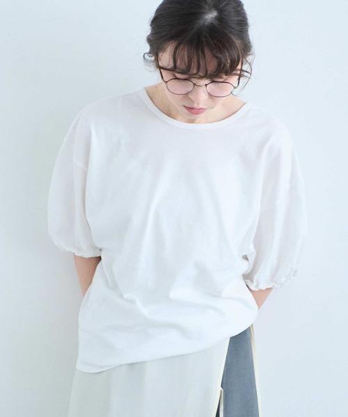 I am I in fact...(アイアムアイインファクト)の「DARJEELING TEE(Tシャツ/カットソー・レディース・ホワイト×ブラック/ブラック/ホワイト・FREE)」の20枚目の写真