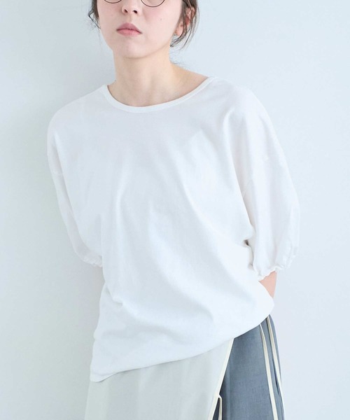 I am I in fact...(アイアムアイインファクト)の「DARJEELING TEE(Tシャツ/カットソー・レディース・ホワイト×ブラック/ブラック/ホワイト・FREE)」の7枚目の写真