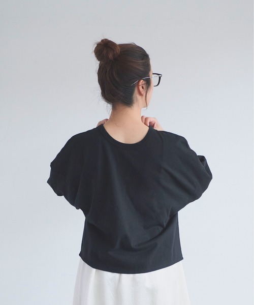 I am I in fact...(アイアムアイインファクト)の「DARJEELING TEE(Tシャツ/カットソー・レディース・ホワイト×ブラック/ブラック/ホワイト・FREE)」の19枚目の写真