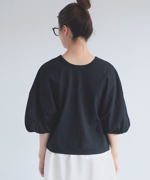 I am I in fact...(アイアムアイインファクト)の「DARJEELING TEE(Tシャツ/カットソー・レディース・ホワイト×ブラック/ブラック/ホワイト・FREE)」の20枚目の写真