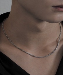 SILVER WIDE AZUKICHAIN NECKLACE 50CM シルバー ワイドアズキチェーン