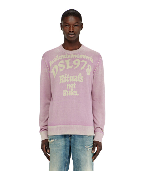 DIESEL(ディーゼル)の「メンズ プルオーバーニット K-LAUTI(ニット/セーター・メンズ・パープル系その他・MEDIUM/X-LARGE/LARGE/SMALL/X-SMALL)」の5枚目の写真