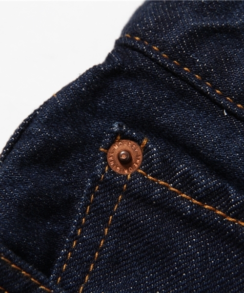 MOUSSY（マウジー）の「DENIM S/PT（デニムパンツ・レディース・ワンウォッシュ/ブルー/ホワイト・1/0/2）」の5枚目の写真