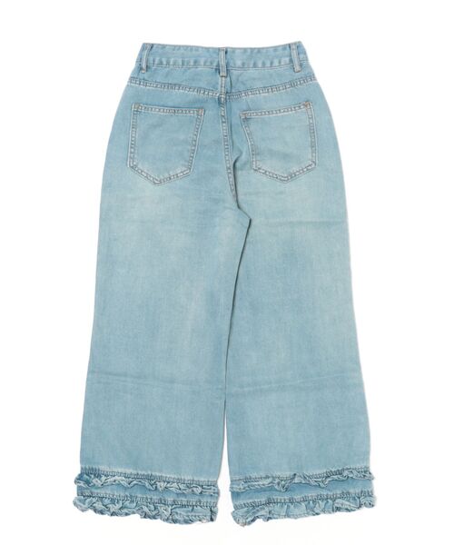 CECIL McBEE(セシルマクビー)の「裾フリルアンクルデニムパンツ(デニムパンツ・レディース・サックスブルー・61/64)」の2枚目の写真