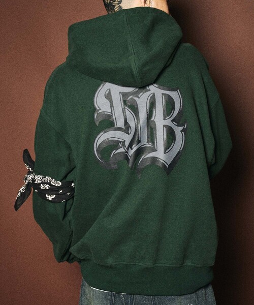 Subciety（サブサエティ）の「Armband hoodie（ベスト・メンズ・グリーン/ブラック・SMALL/MEDIUM/LARGE/X-LARGE）」の2枚目の写真