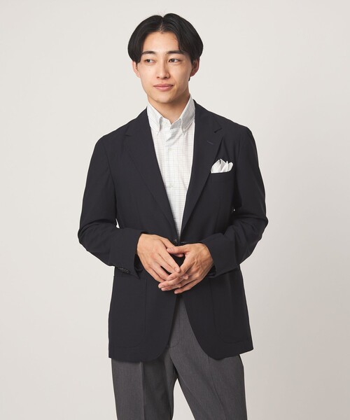 green label relaxing(グリーンレーベルリラクシング)の「エブリット TC パナマ チェック スタンダード ボタンダウン ショートスリーブ シャツ -イージーアイロン・通気性-(ビジネスシャツ・メンズ・ライム・L/M/XL/S)」の2枚目の写真