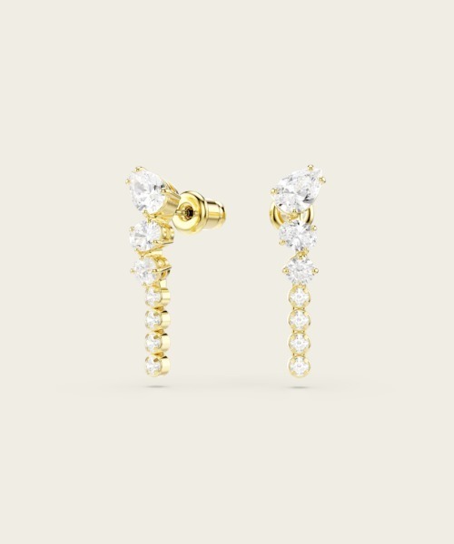 Swarovski スワロフスキー ピアス 両耳用 公式】【スワロフスキー】Mesmera ドロップピアス, ミックスカット
