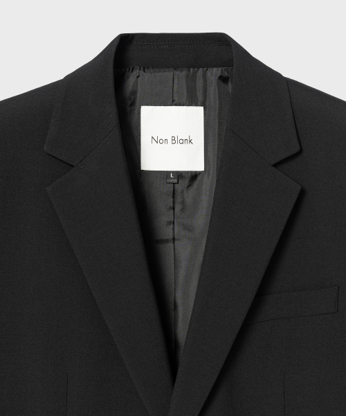NONBLANK(ノンブランク)の「W29 ウォッシャブルセミオーバーフィットジャケット_BLACK(テーラードジャケット・メンズ・ブラック・MEDIUM/LARGE/X-LARGE)」の3枚目の写真