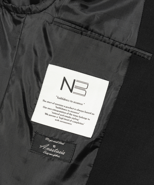 NONBLANK(ノンブランク)の「W29 ウォッシャブルセミオーバーフィットジャケット_BLACK(テーラードジャケット・メンズ・ブラック・MEDIUM/LARGE/X-LARGE)」の9枚目の写真