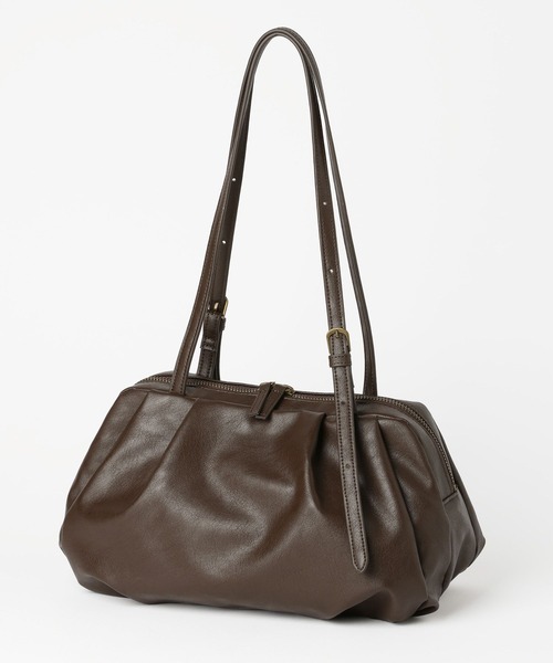 LOWRYS FARM(ローリーズファーム)の「【500mlペットボトル収納可】タックボストンBAG 1049023(ボストンバッグ・レディース・ブラック/ブラウン・FREE)」の11枚目の写真
