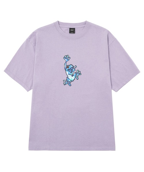 HUF(ハフ)の「STUCK ON YOU TEE(Tシャツ/カットソー・メンズ・ホワイト/パープル系・L/XL/M/S/XXL)」の5枚目の写真