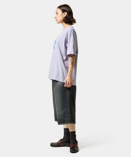 HUF(ハフ)の「STUCK ON YOU TEE(Tシャツ/カットソー・メンズ・ホワイト/パープル系・L/XL/M/S/XXL)」の11枚目の写真