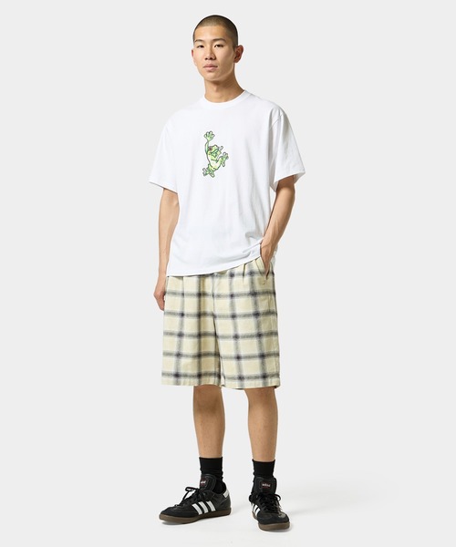HUF(ハフ)の「STUCK ON YOU TEE(Tシャツ/カットソー・メンズ・ホワイト/パープル系・L/XL/M/S/XXL)」の7枚目の写真