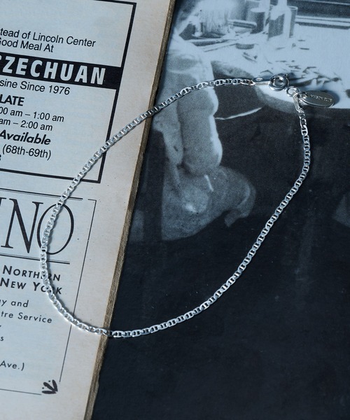 MILITARY(ミリタリー)の「【MAISON CLUB】Slim Flat Marina Chain Bracelet Silver925 KUN(ブレスレット・メンズ・シルバー・FREE)」の1枚目の写真