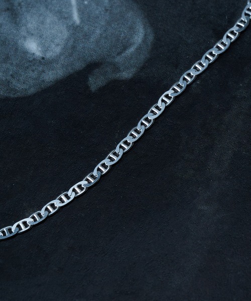 MILITARY(ミリタリー)の「【MAISON CLUB】Slim Flat Marina Chain Bracelet Silver925 KUN(ブレスレット・メンズ・シルバー・FREE)」の4枚目の写真