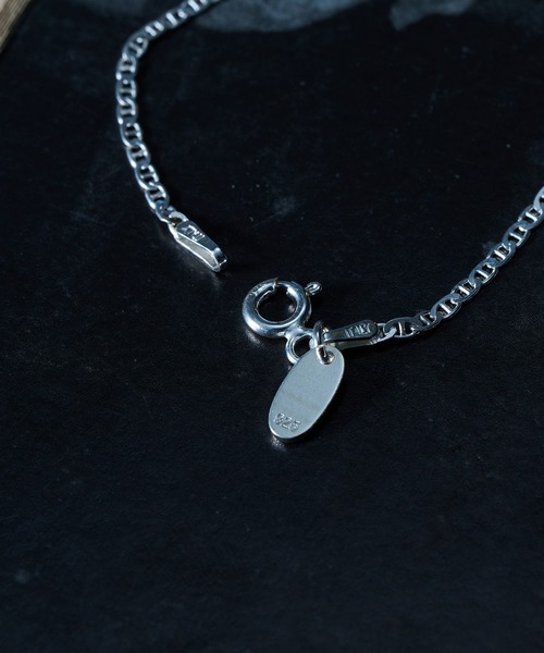 MILITARY(ミリタリー)の「【MAISON CLUB】Slim Flat Marina Chain Bracelet Silver925 KUN(ブレスレット・メンズ・シルバー・FREE)」の2枚目の写真