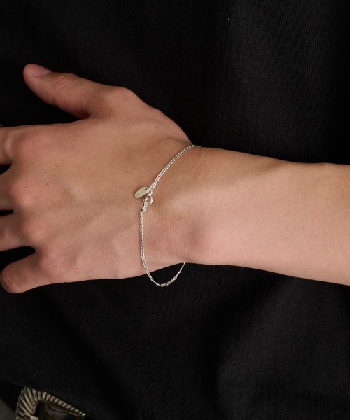 MILITARY(ミリタリー)の「【MAISON CLUB】Slim Flat Marina Chain Bracelet Silver925 KUN(ブレスレット・メンズ・シルバー・FREE)」の5枚目の写真