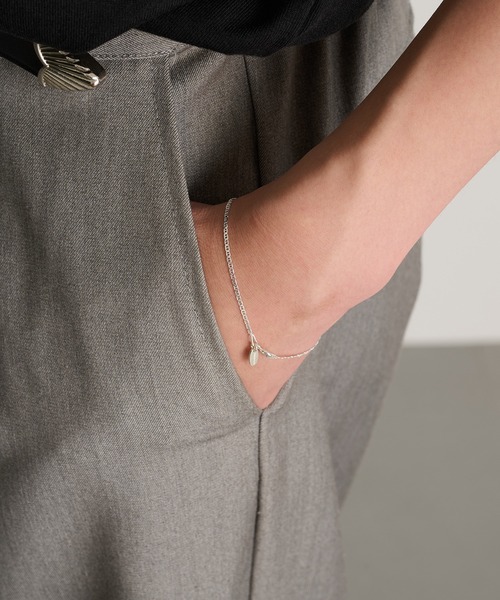 MILITARY(ミリタリー)の「【MAISON CLUB】Slim Flat Marina Chain Bracelet Silver925 KUN(ブレスレット・メンズ・シルバー・FREE)」の7枚目の写真