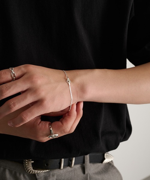 MILITARY(ミリタリー)の「【MAISON CLUB】Slim Flat Marina Chain Bracelet Silver925 KUN(ブレスレット・メンズ・シルバー・FREE)」の8枚目の写真