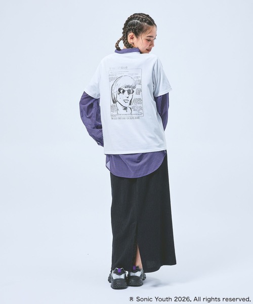 niko and...(ニコアンド)の「【SONIC YOUTH / ソニック・ユース】アソートTシャツ(Tシャツ/カットソー・レディース・ホワイト/グリーン/ブルー/オフホワイト・FREE)」の13枚目の写真