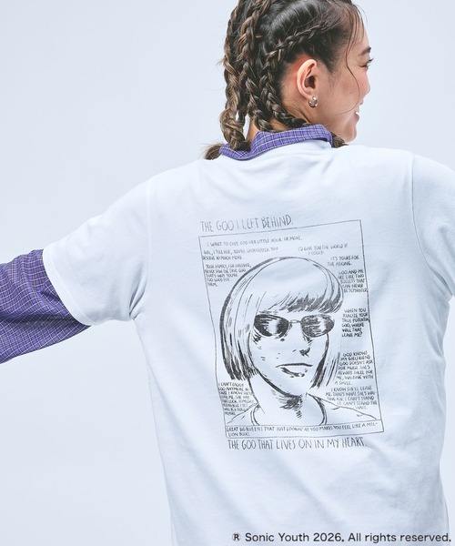 niko and...(ニコアンド)の「【SONIC YOUTH / ソニック・ユース】アソートTシャツ(Tシャツ/カットソー・レディース・ホワイト/グリーン/ブルー/オフホワイト・FREE)」の14枚目の写真