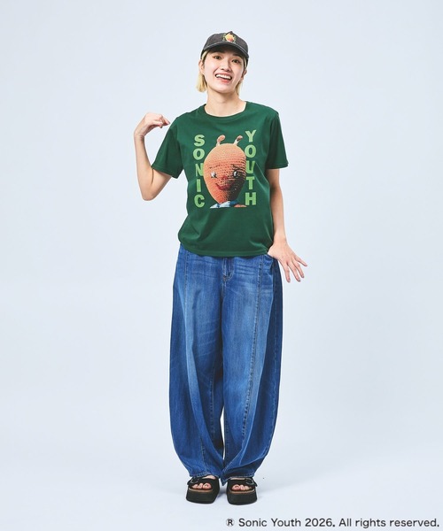 niko and...(ニコアンド)の「【SONIC YOUTH / ソニック・ユース】アソートTシャツ(Tシャツ/カットソー・レディース・ホワイト/グリーン/ブルー/オフホワイト・FREE)」の18枚目の写真