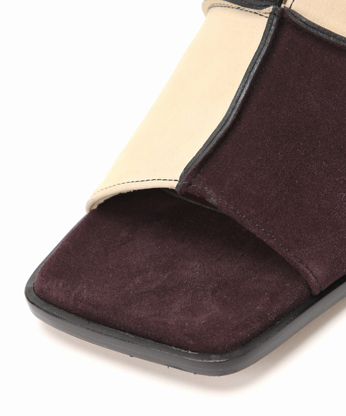 GRISE(グリーズ)の「《WEB+一部店舗限定》GRISEレザースクエアクロスシームミュールサンダル(サンダル・レディース・ボルドー/ブラック/ベージュ・SMALL/LARGE/MEDIUM/X-LARGE)」の14枚目の写真