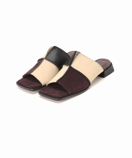GRISE(グリーズ)の「《WEB+一部店舗限定》GRISEレザースクエアクロスシームミュールサンダル(サンダル・レディース・ボルドー/ブラック/ベージュ・SMALL/LARGE/MEDIUM/X-LARGE)」の17枚目の写真
