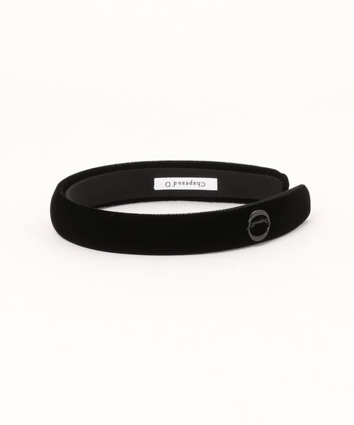Chapeau d' O(シャポードオー)の「Chapeau d' O Velvet Thin Headband / シャポードオー(ヘアバンド・レディース・ブラック・FREE)」の2枚目の写真