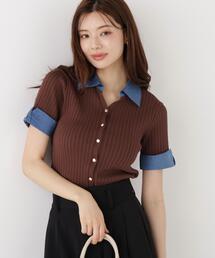 PROPORTION BODY DRESSING | <a>デニムカラーリブニット / 1216279801(ニット/セーター)