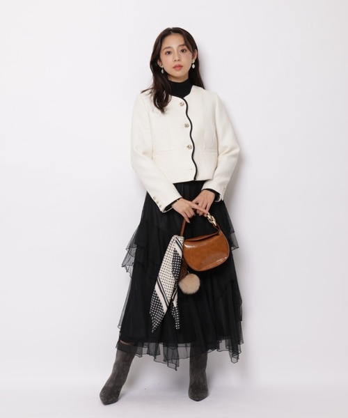 JUSGLITTY(ジャスグリッティー)の「スカラジャケット(その他アウター・レディース・ホワイト・1/2)」の19枚目の写真