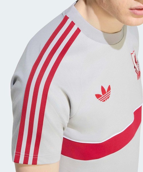 adidas（アディダス）の「リバプールFC オリジナルス Tシャツ / アディダス adidas（Tシャツ/カットソー・メンズ・グレー・XX-LARGE/XXX-LARGE/LARGE/MEDIUM/SMALL/X-LARGE）」の4枚目の写真
