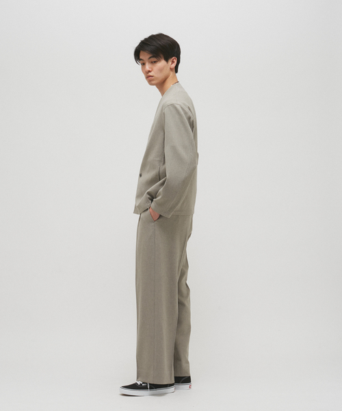 JOURNAL STANDARD(ジャーナルスタンダード)の「エフォートレス ノーカラー ジャケット(ノーカラージャケット・メンズ・ベージュ/ライトグレー/ネイビー・MEDIUM/LARGE)」の9枚目の写真