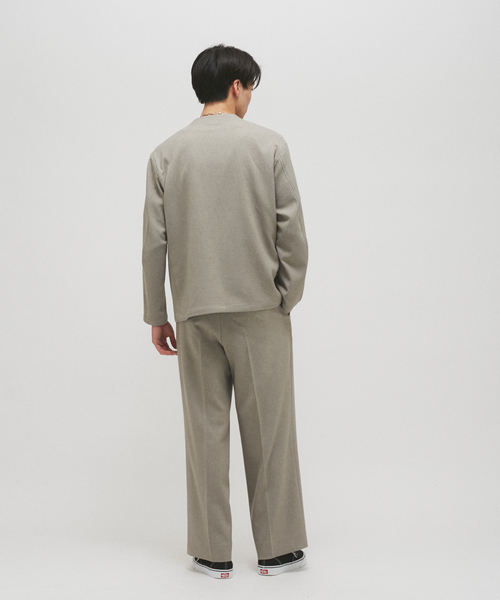 JOURNAL STANDARD(ジャーナルスタンダード)の「エフォートレス ノーカラー ジャケット(ノーカラージャケット・メンズ・ベージュ/ライトグレー/ネイビー・MEDIUM/LARGE)」の10枚目の写真