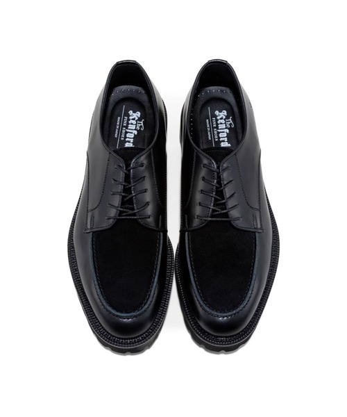 The Kenford Fineshoes(ケンフォードファインシューズ)の「NEW CLASSIC U MOC BLACK BLACK SUEDE(ローファー・メンズ・ブラック・27/26.5/26/25.5)」の6枚目の写真