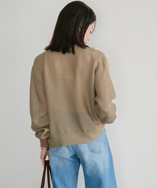 Doux archives(ドゥアルシーヴ)の「メッシュメタルボタンカーディガン(その他アウター・レディース・ブラック/チャコールグレー/キャメル・FREE)」の16枚目の写真