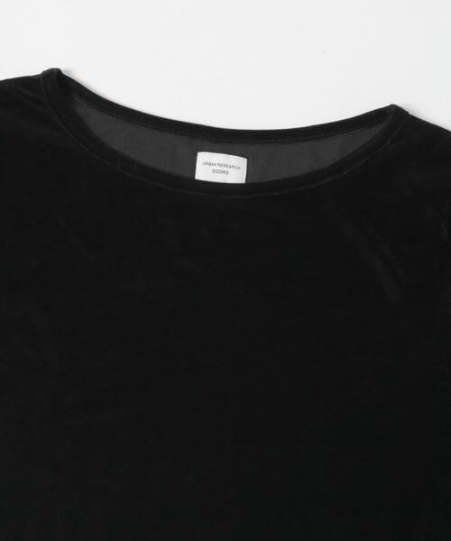 URBAN RESEARCH DOORS(アーバンリサーチドアーズ)の「シアーベロアプルオーバー(Tシャツ/カットソー・レディース・ブラック/ブラウン/ピンク・FREE)」の6枚目の写真