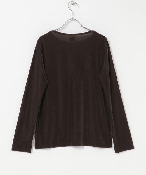 URBAN RESEARCH DOORS(アーバンリサーチドアーズ)の「シアーベロアプルオーバー(Tシャツ/カットソー・レディース・ブラック/ブラウン/ピンク・FREE)」の15枚目の写真